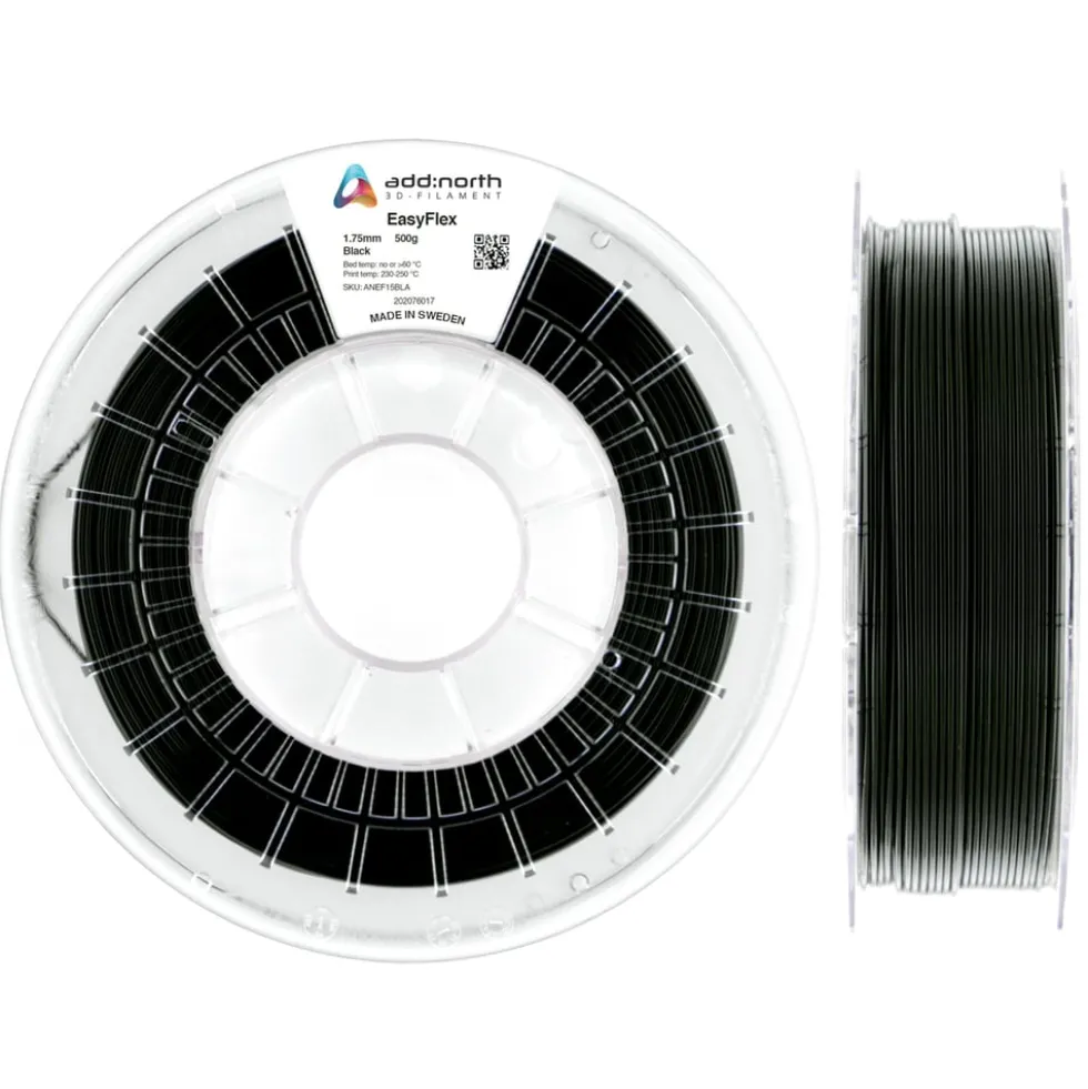 Addnorth Easyflex TPU-filament 95A Svart