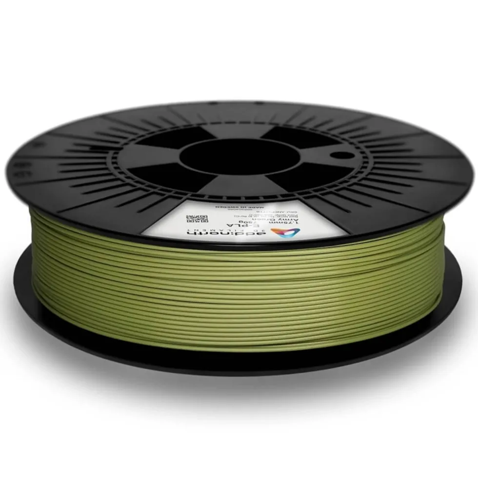 Addnorth E-PLA-filament for 3D-skriver 1,75 mm - Army Green