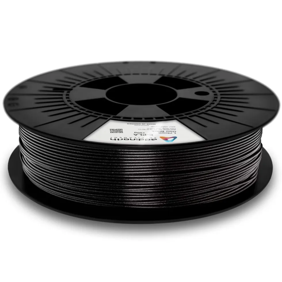 Addnorth E-PLA-filament for 3D-skriver 1,75 mm Glitz Black