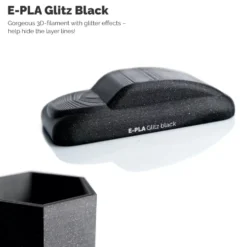 Addnorth E-PLA-filament for 3D-skriver 1,75 mm Glitz Black