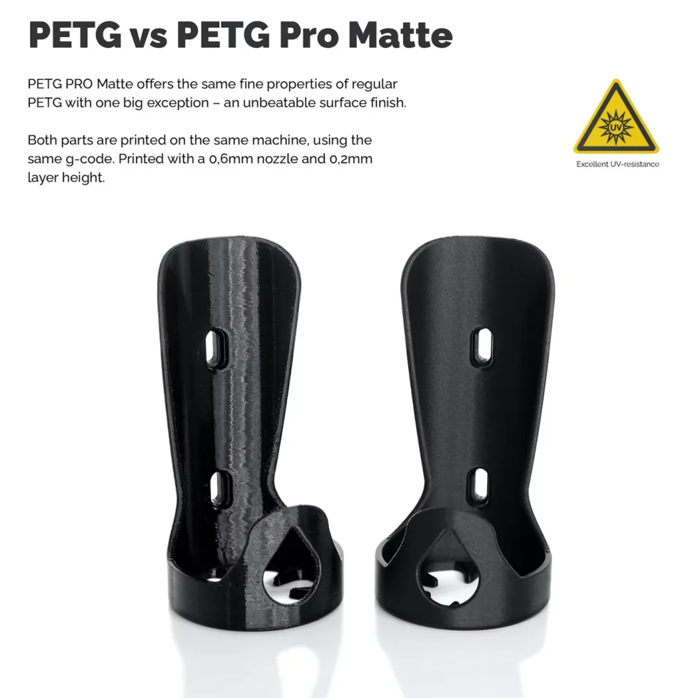 Addnorth PETG Pro-filament for 3D-skriver Matte Black