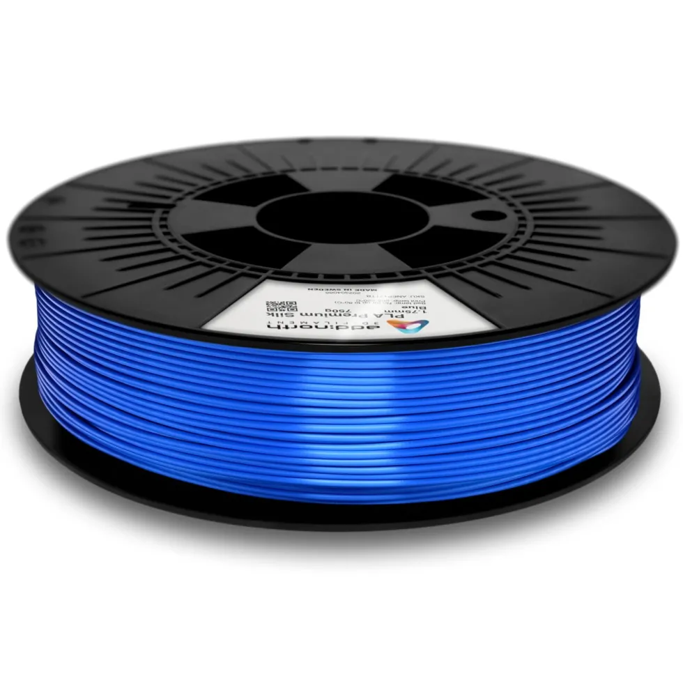 Addnorth PLA Premium Silk Filament for 3D-skriver - 1,75 mm Blå