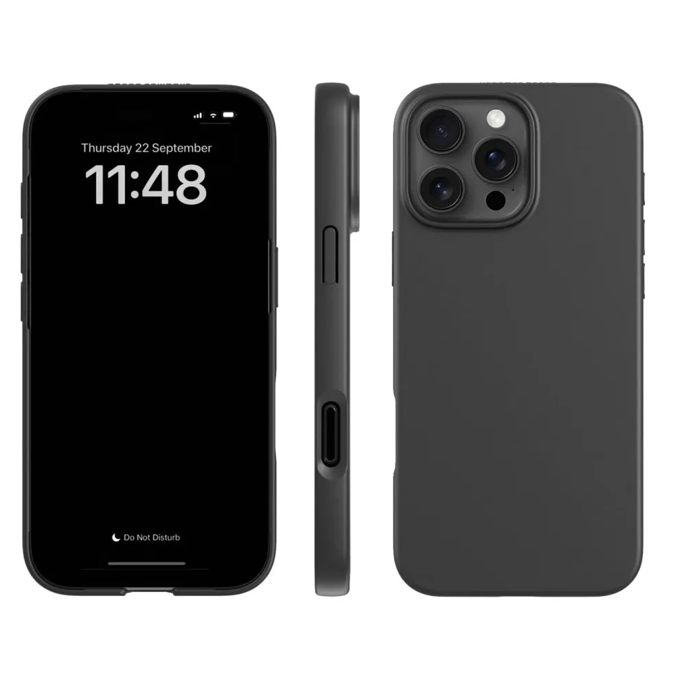 Agood company Plantebasert mobildeksel til iPhone 16 Pro Max - Svart