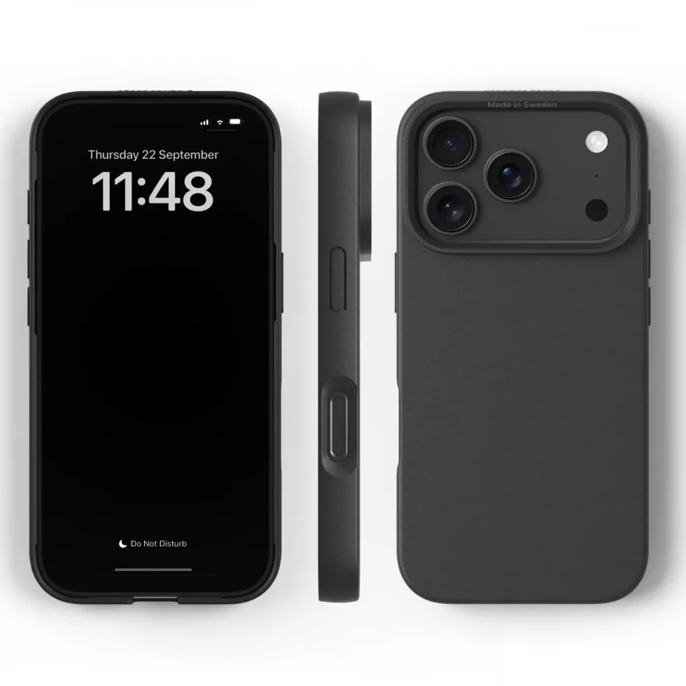 Agood company Plantebasert mobildeksel for iPhone 17 Pro Svart