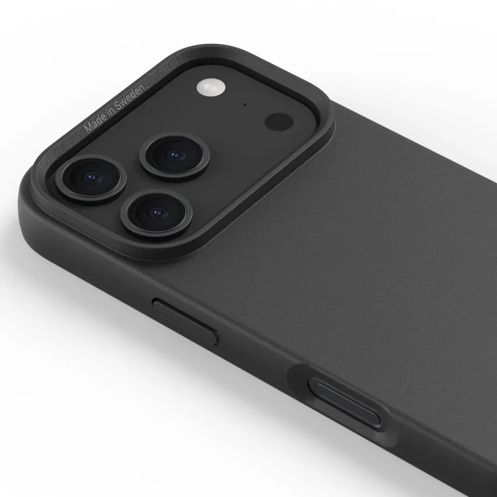 Agood company Plantebasert mobildeksel for iPhone 17 Pro Svart