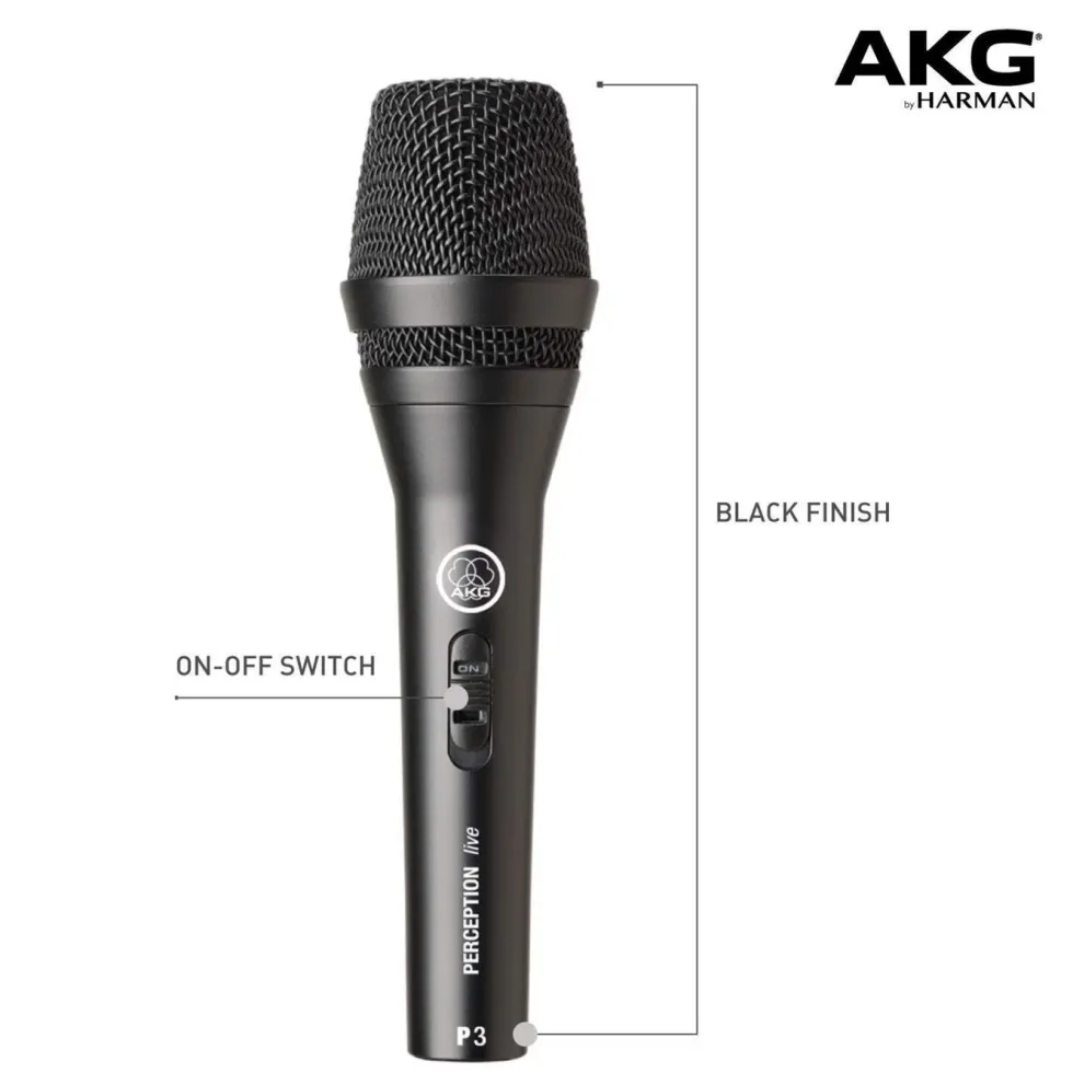 AKG Perception P3 S sangmikrofon med på/av-knapp