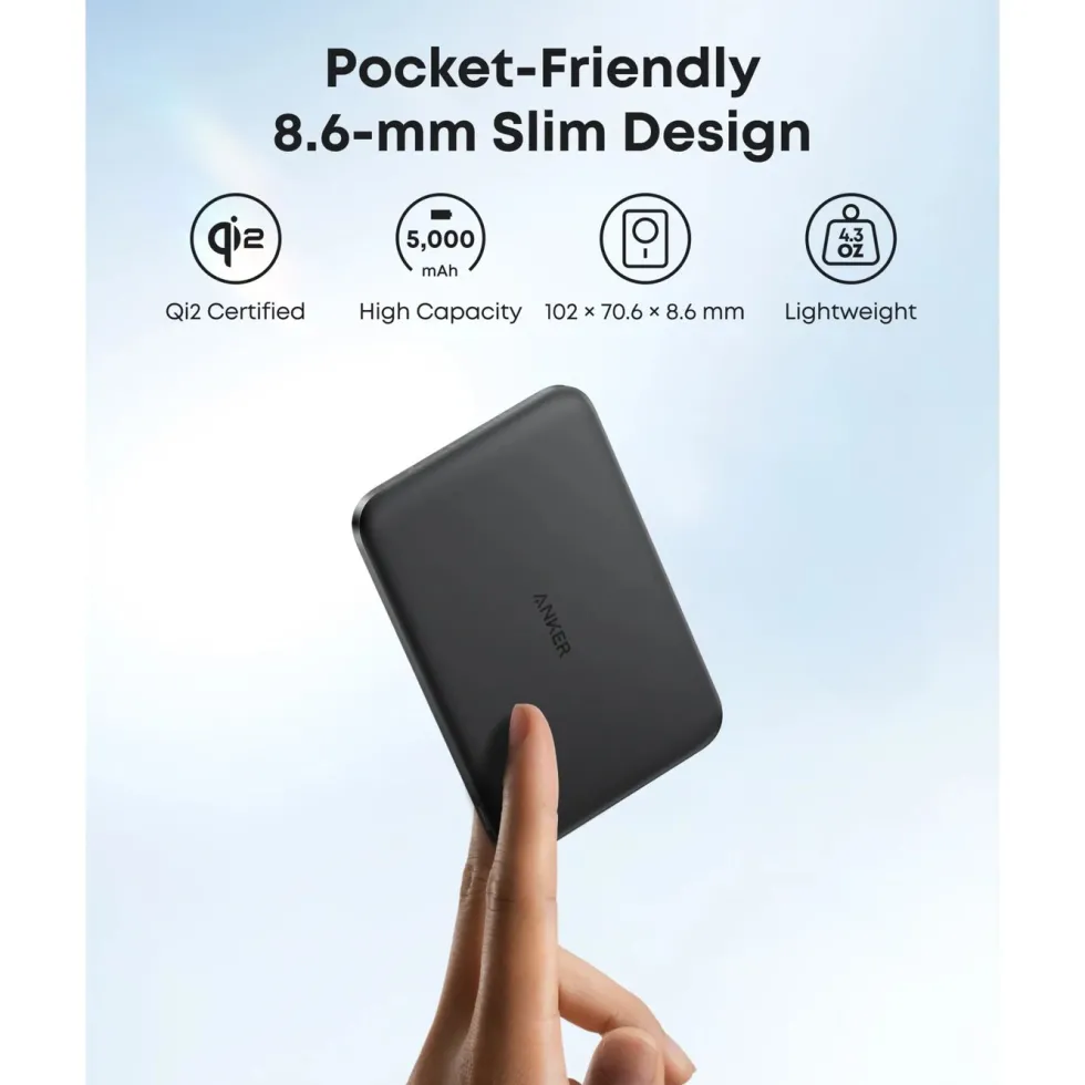Anker MagGo Powerbank Slim 5k