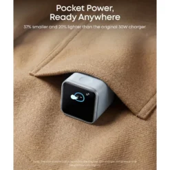 Anker Nano Charger 45 W USB-C-lader med smart display Hvit