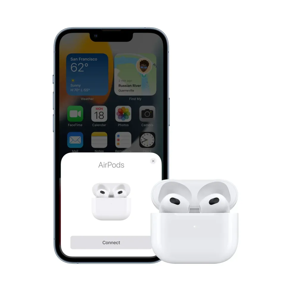 Apple AirPods (3. gen.) med MagSafe-ladeetui