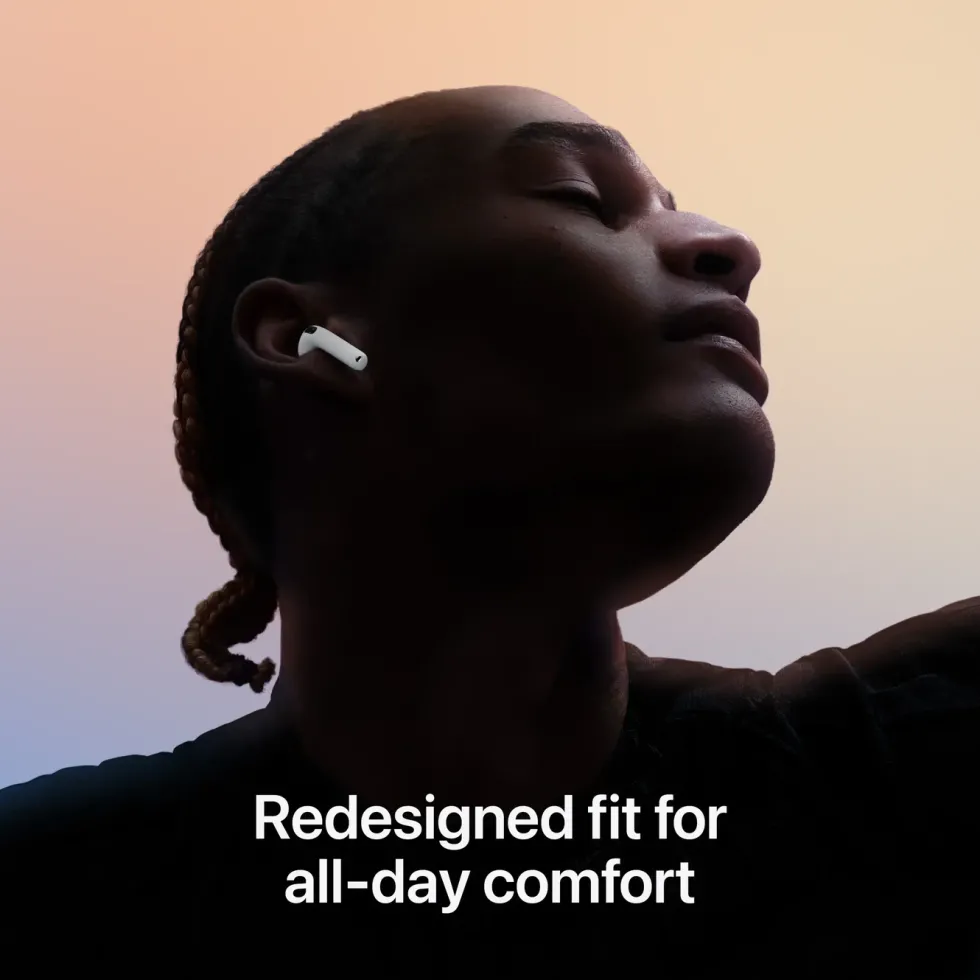 Apple AirPods 4 med aktiv støydemping