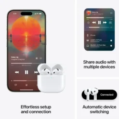 Apple AirPods 4 med aktiv støydemping