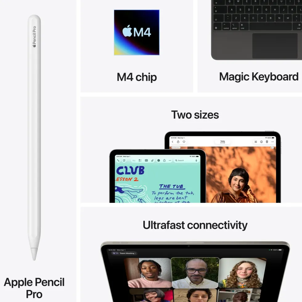 Apple iPad Air 11" (M4) 128 GB Wifi Stjerneskinn