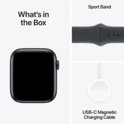 Apple Watch SE GPS 44 mm Midnight Case med Midnight Sport band M/L