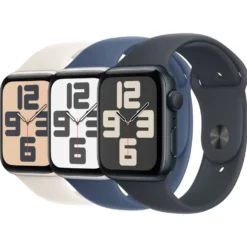 Apple Watch SE GPS 44 mm Starlight Case med Starlight Sport band M/L