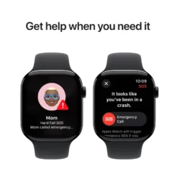 Apple Watch Series 10 GPS 46 mm Jet Black Case med Black Sport band S/M