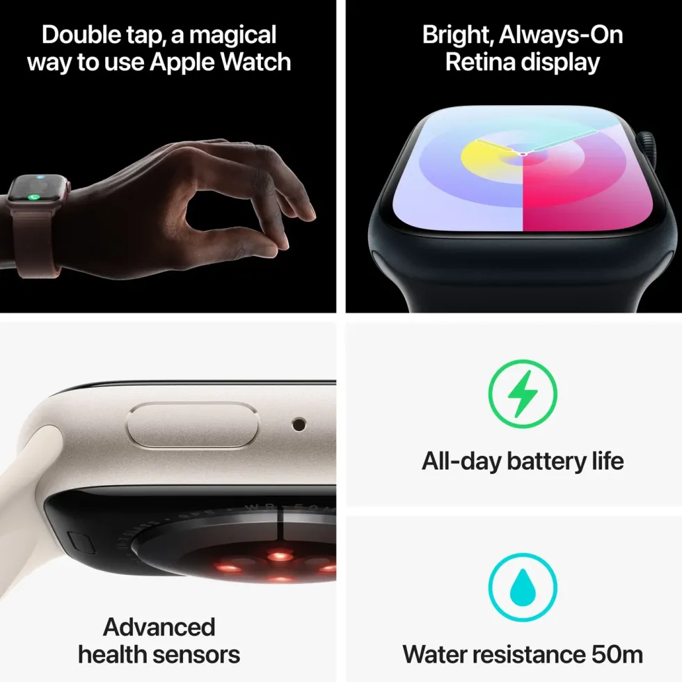 Apple Watch Series 9 GPS 41 mm Midnight L/M