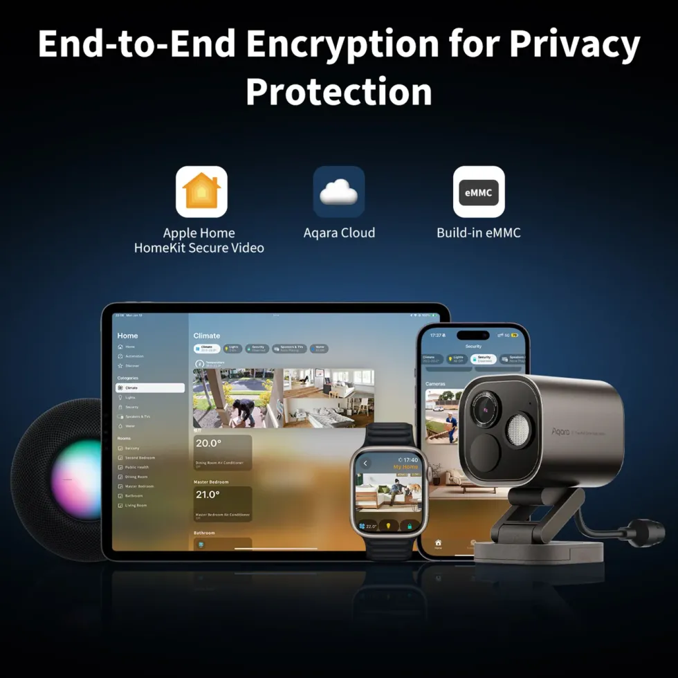 Aqara Aqara Camera Hub G5 Pro (PoE) – Overvåkingskamera med innebygd smarthub Vit