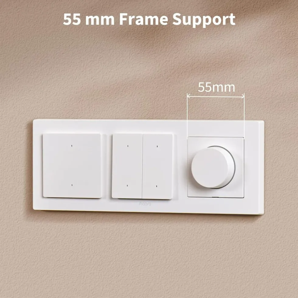 Aqara Dimmer Switch H2 EU – smart dimmer med dreieknapp Hvit