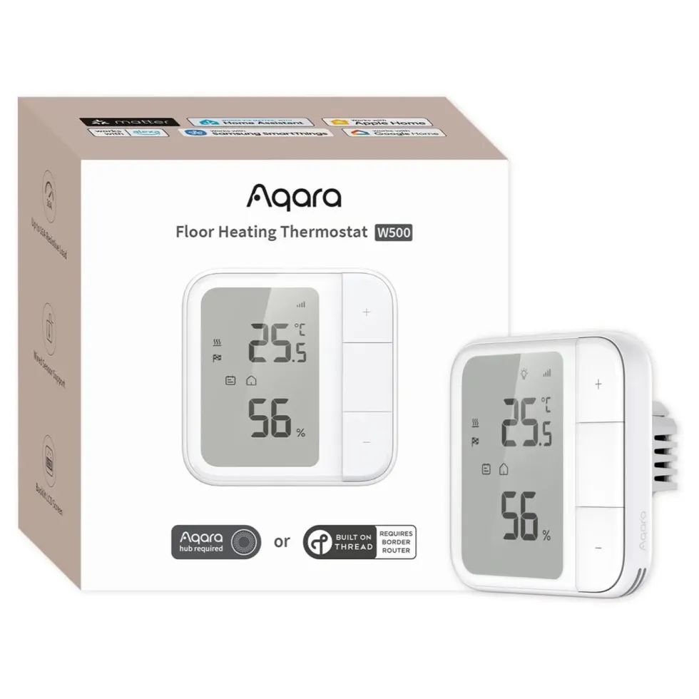 Aqara Floor Heating Thermostat W500 Hvit