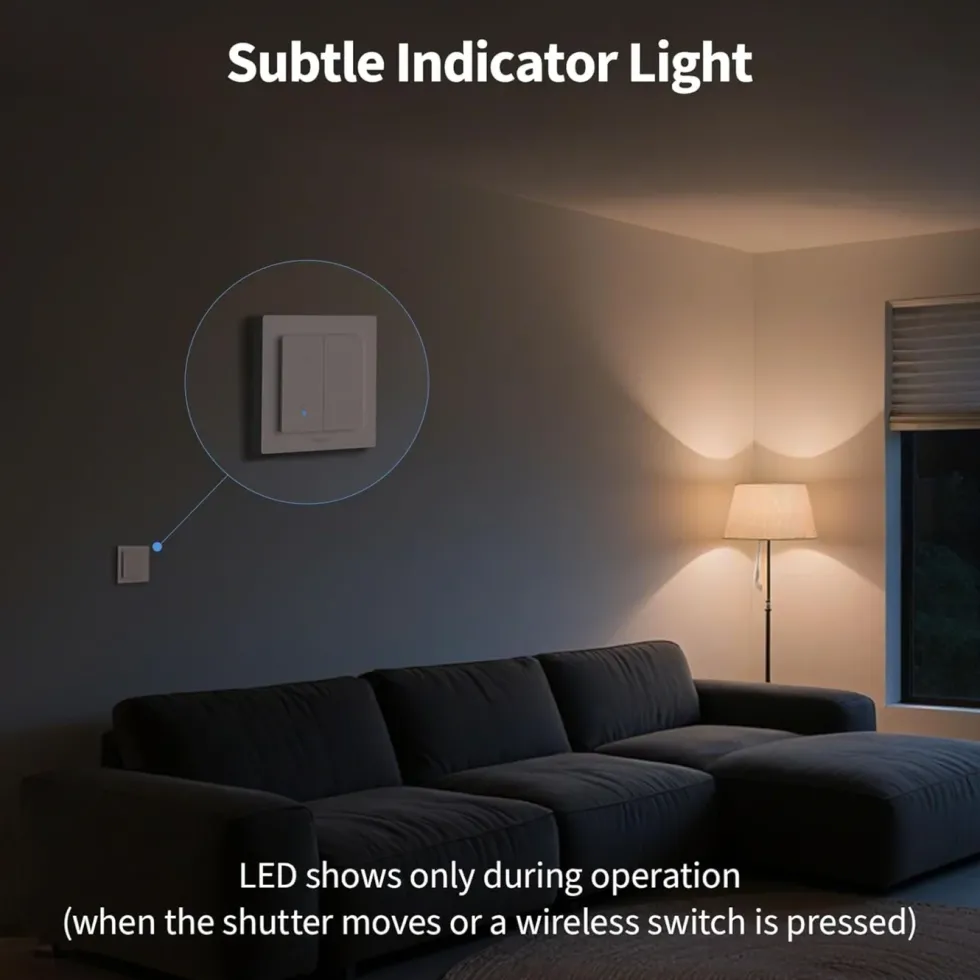 Aqara Shutter Switch H2 EU for rullegardiner og persienner