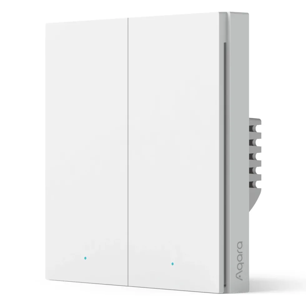 Aqara Smart Wall Switch H1 Dobbel med nøytralleder