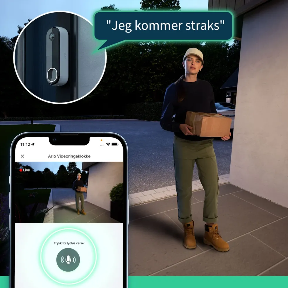 Arlo Essential doorbell 2 Trådløs dørklokke