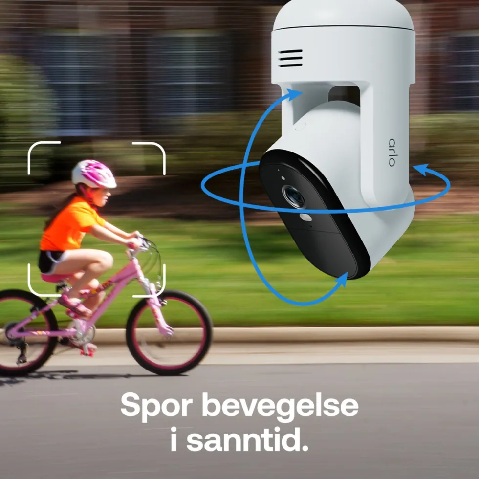 Arlo Essential 3 HD PTZ – Nettdrevet overvåkingskamera 2-pk.