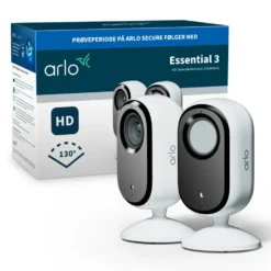 Arlo Essential 3 HD PTZ – Overvåkingskamera innendørs 2-pk.