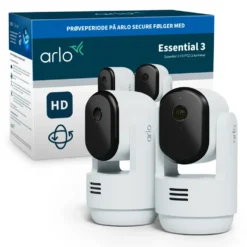Arlo Essential 3 HD PTZ – Overvåkingskamera innendørs 2-pk.
