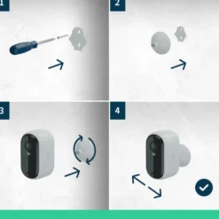 Arlo Essential HD XL Overvåkingskamera 2-pk.