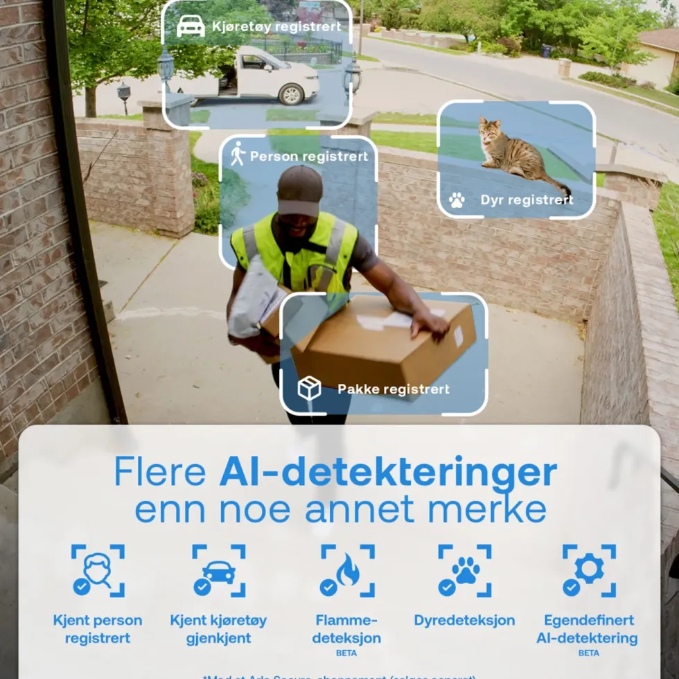 Arlo Essential 3 2K PTZ – Trådløst overvåkingskamera 2-pk.