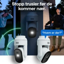Arlo Essential 3 2K PTZ – Trådløst overvåkingskamera 2-pk.