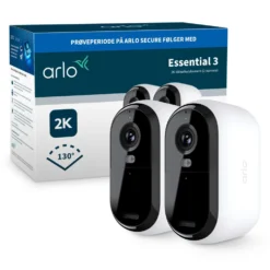 Arlo Essential 3 2K – Trådløst overvåkingskamera 2-pk.