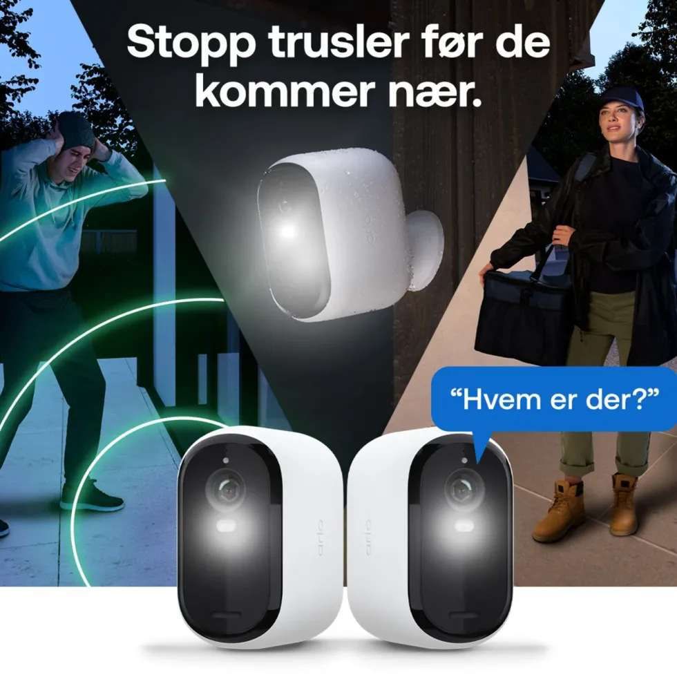 Arlo Essential 3 XL 2K – Trådløst overvåkingskamera 2-pk.
