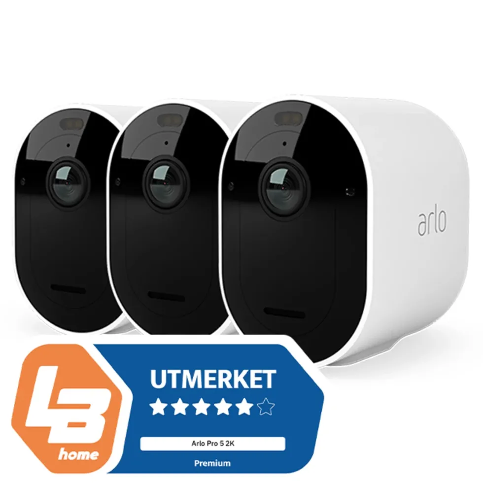 Arlo Pro 5 Spotlight – Trådløst overvåkingskamera 3-pk.
