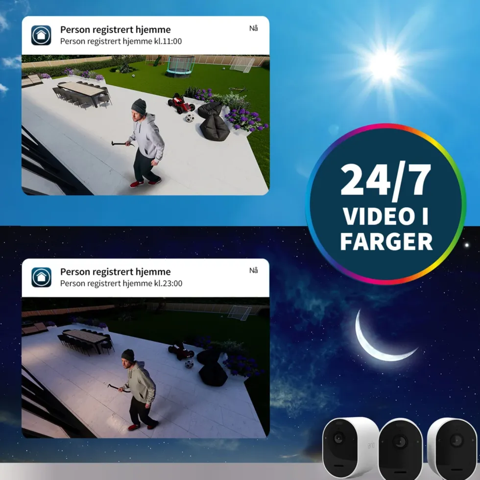 Arlo Pro 5 Spotlight – Trådløst overvåkingskamera 4-pk.