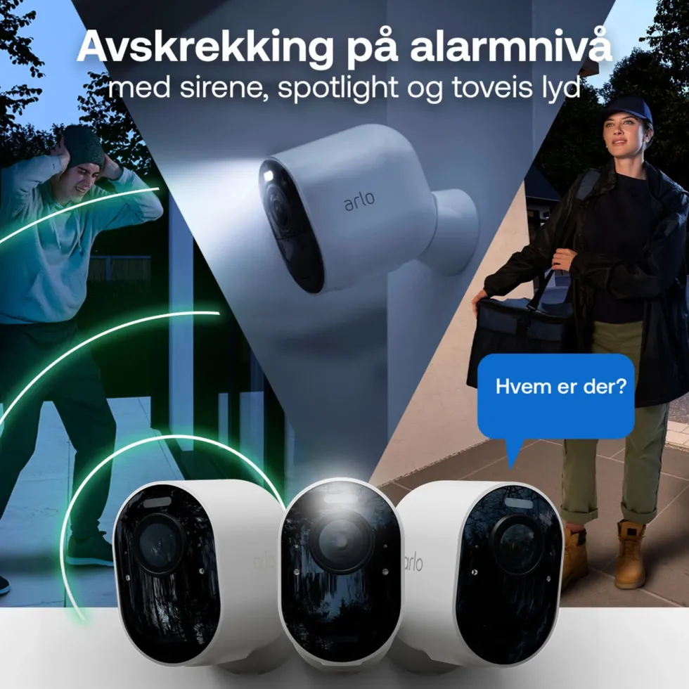 Arlo Pro 6 – Trådløst overvåkingskamera 2-pk.
