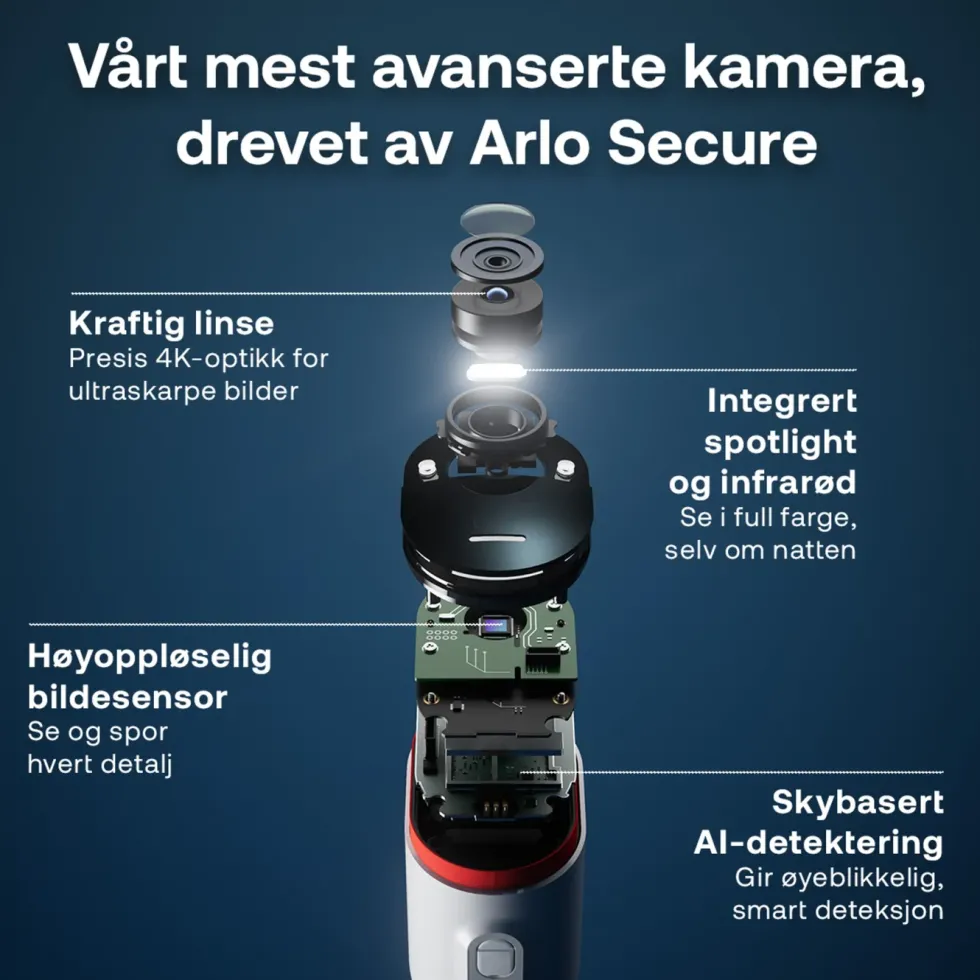 Arlo Ultra 3 4K – Trådløst overvåkingskamera 3-pk.
