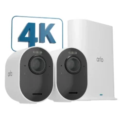 Arlo Ultra 2 Spotlight – Trådløst overvåkingskamera 2-pk. Hvit