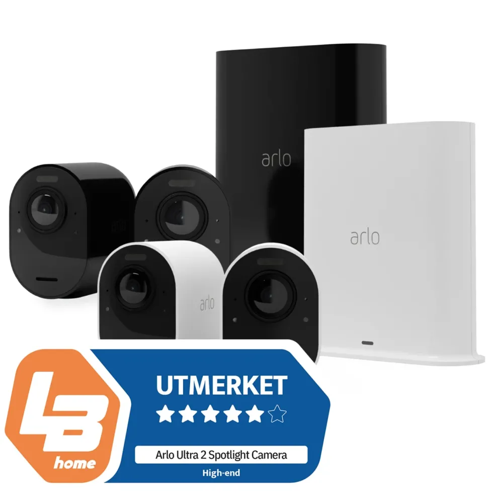 Arlo Ultra 2 Spotlight – Trådløst overvåkingskamera 2-pk. Hvit