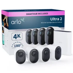 Arlo Ultra 2 Spotlight – Trådløst overvåkingskamera 4-pk. Hvit