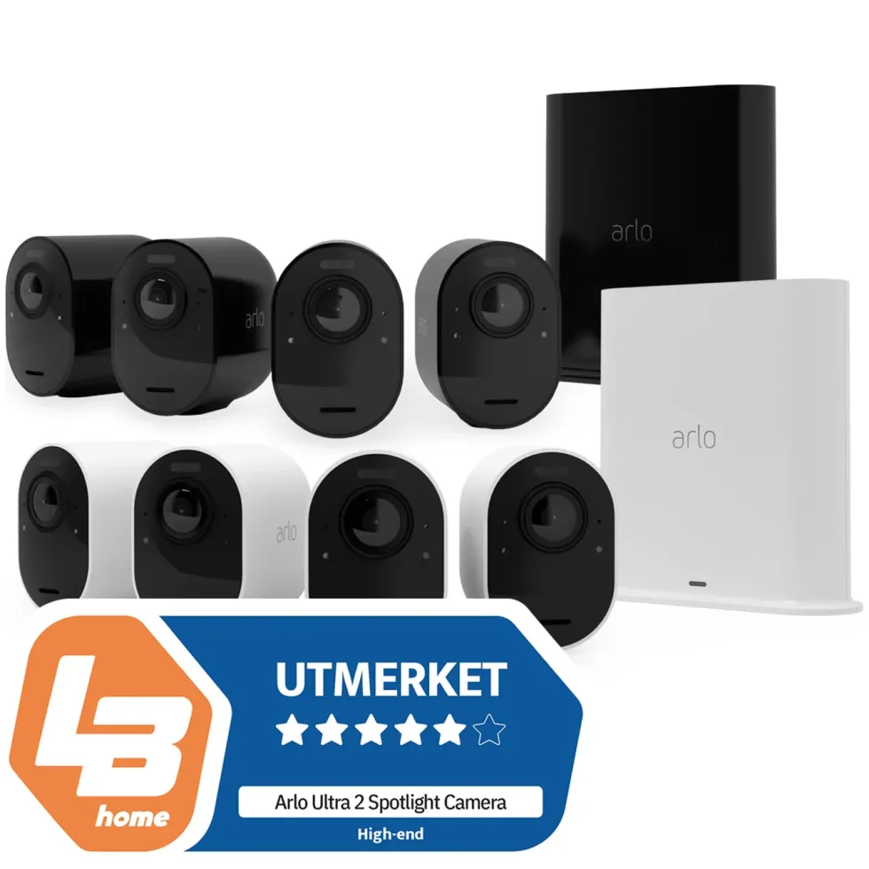 Arlo Ultra 2 Spotlight – Trådløst overvåkingskamera 4-pk. Hvit