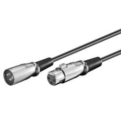 Balansert XLR-kabel 6 m, Svart, 2014