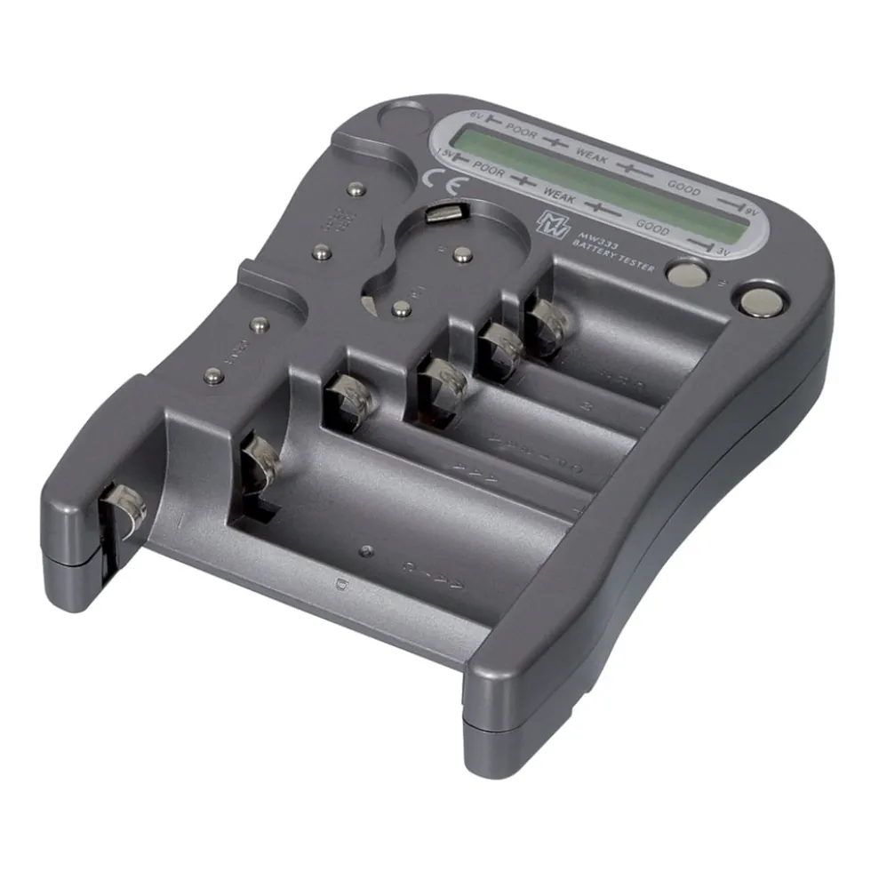 Batteritester med LCD-display