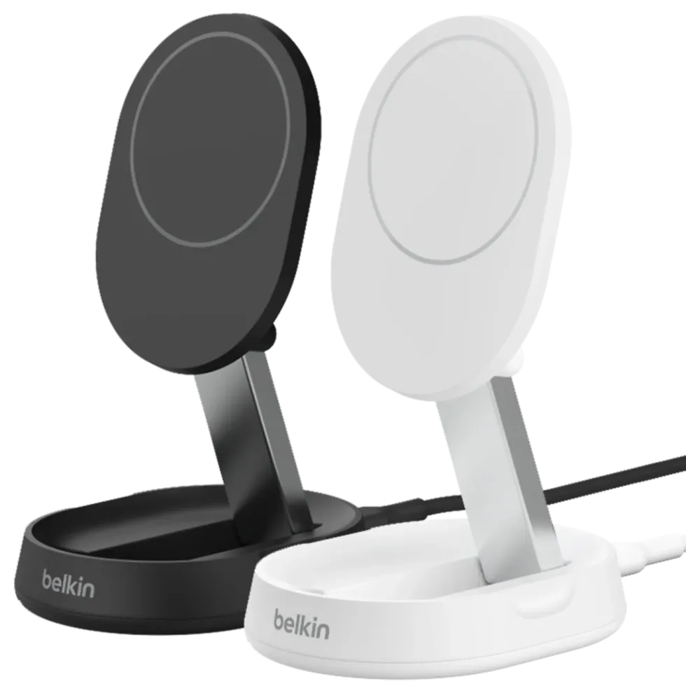 Belkin BoostCharge Pro Ladestativ med Qi2 15 W Hvit