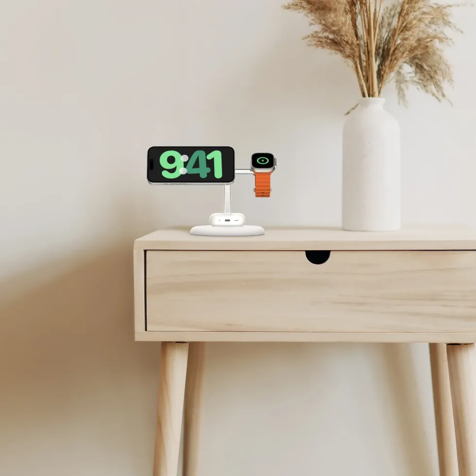 Belkin 3-i-1 Qi2 og Magsafe