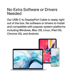 Belkin USB-C-kabel til Displayport 8K/60 Hz 2 m