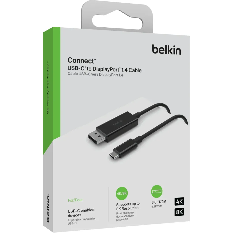 Belkin USB-C-kabel til Displayport 8K/60 Hz 2 m