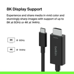 Belkin USB-C til HDMI-kabel 8K/60 Hz 2 m