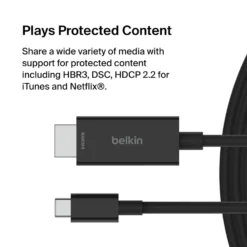 Belkin USB-C til HDMI-kabel 8K/60 Hz 2 m